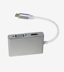 USB-Type C to VGA DVI HDMI & USB Adapter 4 IN 1